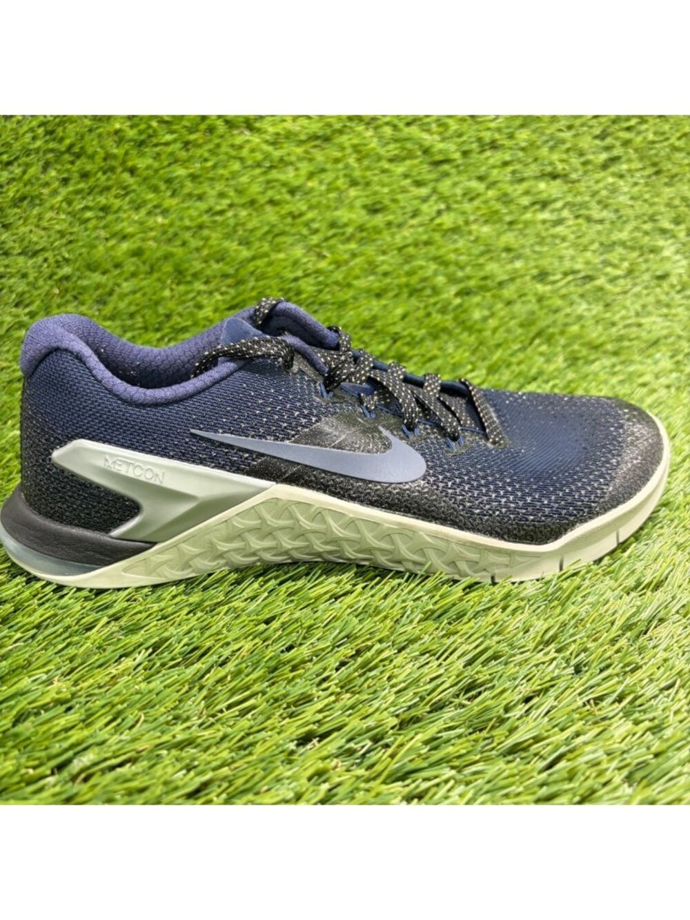 Nike Metcon 4 Womens Size 7.5 Blue Gray Athletic Running Training Shoes Sneakers